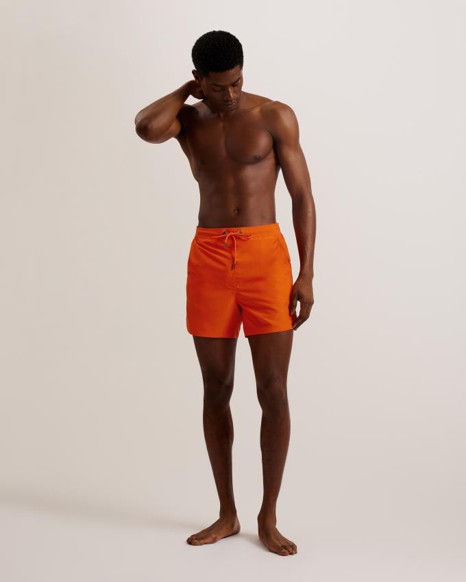 Short Ted Baker Plain Half Elasticated Swim Orange Clair Homme | NEX-90086727